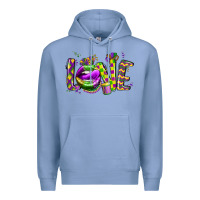 Colony Blue mardi gras love lips Premium Hoodie - CowGirlArtShop