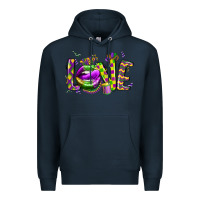 Navy mardi gras love lips Premium Hoodie - CowGirlArtShop