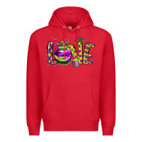 Red mardi gras love lips Premium Hoodie - CowGirlArtShop