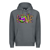 Rock mardi gras love lips Premium Hoodie - CowGirlArtShop