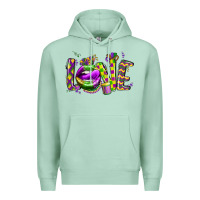 Seafoam mardi gras love lips Premium Hoodie - CowGirlArtShop