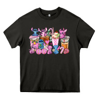 Asphalt stitch and lilo pink christmas coffee cups Heavy Core Tee - AdoDesignShop
