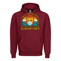 Burgundy Halloween Zozo The One Where We Were Quarantined Zipper Hoodie - Bettercallsaul