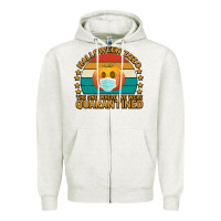 Oatmeal Heather Halloween Zozo The One Where We Were Quarantined Zipper Hoodie - Bettercallsaul