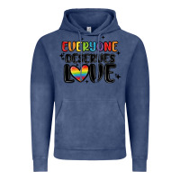 Vintage Denim everyone deserves love Vintage Hoodie - MaliasSmallBusiness
