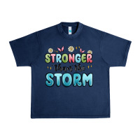 Navy stronger than the storm Urban Heavy Tee - MaliasSmallBusiness