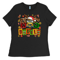Black bus driver chrıstmas Ladies Tee - AdoDesignShop