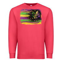 Cardinal mardi gras flag Premium Sweatshirt - CowGirlArtShop