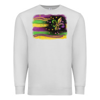 Dove Grey mardi gras flag Premium Sweatshirt - CowGirlArtShop