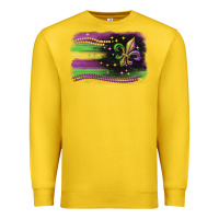 Lemon mardi gras flag Premium Sweatshirt - CowGirlArtShop
