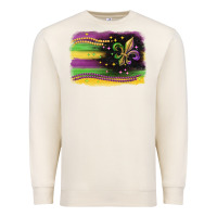 Sandshell mardi gras flag Premium Sweatshirt - CowGirlArtShop