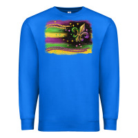 True Royal mardi gras flag Premium Sweatshirt - CowGirlArtShop
