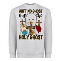 Heather Grey ain t no ghost but the holy ghost Heavyweight Sweatshirt - MaliasSmallBusiness