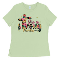 Matcha she is strong proverbs 31 25 Ladies Tee - JahusDesignShop