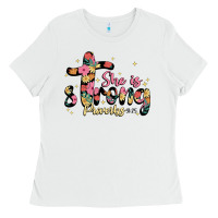White she is strong proverbs 31 25 Ladies Tee - JahusDesignShop