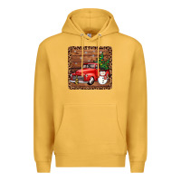 Mustard christmas truck coaster Premium Hoodie - JahusDesignShop
