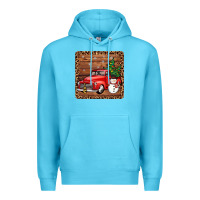 Ocean Blue christmas truck coaster Premium Hoodie - JahusDesignShop
