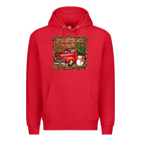 Red christmas truck coaster Premium Hoodie - JahusDesignShop