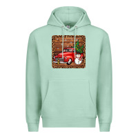 Seafoam christmas truck coaster Premium Hoodie - JahusDesignShop