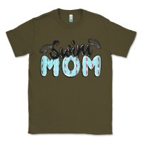 Army Green swim mom Classic Tee - MaliasSmallBusiness