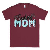 Burgundy swim mom Classic Tee - MaliasSmallBusiness