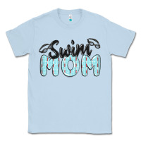 Dusty Blue swim mom Classic Tee - MaliasSmallBusiness