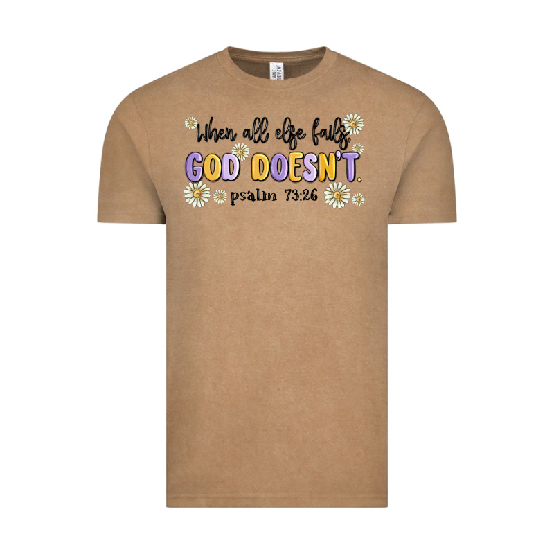 When All Else Fails God Doesnt Vintage Tee by MaliasSmallBusiness | Teevron