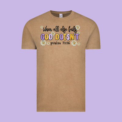 When All Else Fails God Doesnt Vintage Tee Designed By Maliassmallbusiness
