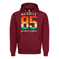 Burgundy August 85 Limited Edition Zipper Hoodie - Bettercallsaul