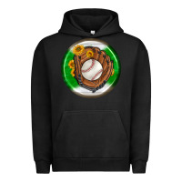 Pigment Black baseball with sunflower round earrings Urban Hoodie - BundleAndBundleShop