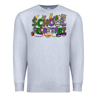 Heather Grey school secretary mardi gras Premium Sweatshirt - CowGirlArtShop