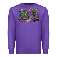 Purple school secretary mardi gras Premium Sweatshirt - CowGirlArtShop