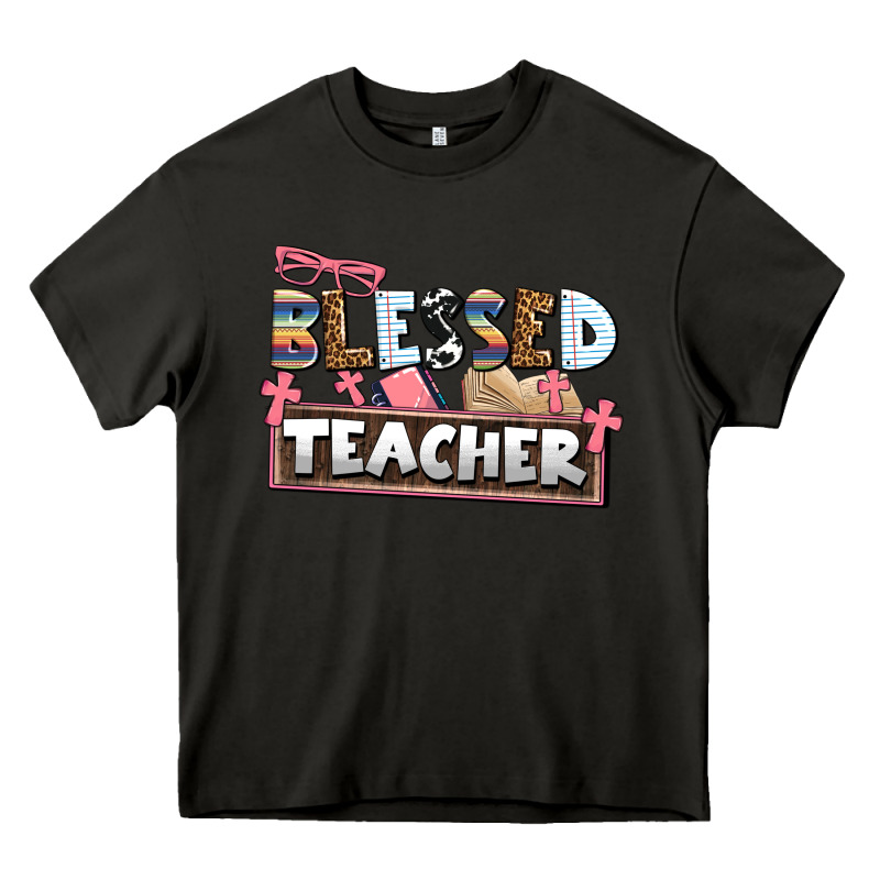 Blessed Teacher Heavy Core Tee by AdoDesignShop | Teevron