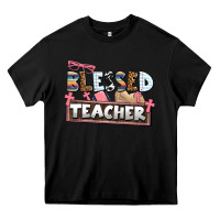 Black blessed teacher Heavy Core Tee - AdoDesignShop