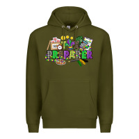 Army Green tax preparer mardi gras Premium Hoodie - CowGirlArtShop