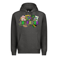 Charcoal Heather tax preparer mardi gras Premium Hoodie - CowGirlArtShop
