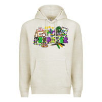 Oatmeal Heather tax preparer mardi gras Premium Hoodie - CowGirlArtShop