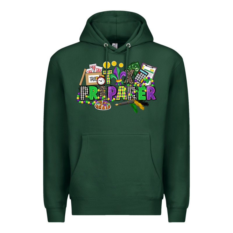 Tax Preparer Mardi Gras Premium Hoodie by CowGirlArtShop | Teevron