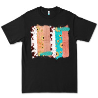 Black Western Cowhide Sunflower Jute Glitter Farm Life Brush Stroke Premium Tee - Bettercallsaul