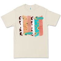 Bone Western Cowhide Sunflower Jute Glitter Farm Life Brush Stroke Premium Tee - Bettercallsaul