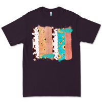 Plum Western Cowhide Sunflower Jute Glitter Farm Life Brush Stroke Premium Tee - Bettercallsaul
