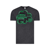 Vintage Black st patricks day shamrock typography Vintage Tee - MaliasSmallBusiness