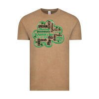 Vintage Coffee st patricks day shamrock typography Vintage Tee - MaliasSmallBusiness