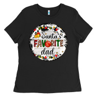 Black christmas  santas favourite Ladies Tee - AdoDesignShop