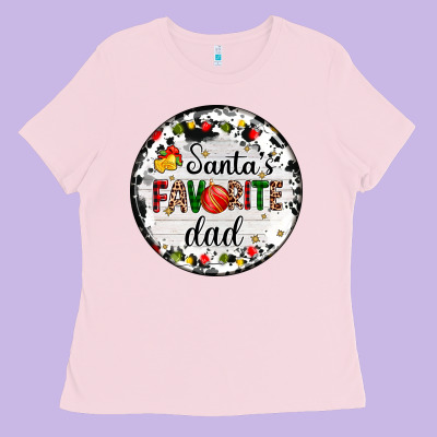 Christmas  Santas Favourite Ladies Tee Designed By Adodesignshop