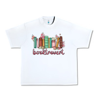 White booktrovert Urban Heavy Tee - MaliasSmallBusiness