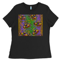 Black mardi gras king cake leopard Ladies Tee - RanaPortraitStore