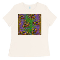 Bone mardi gras king cake leopard Ladies Tee - RanaPortraitStore