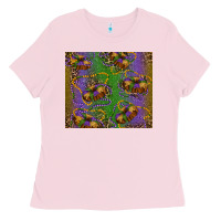Bubblegum Pink mardi gras king cake leopard Ladies Tee - RanaPortraitStore