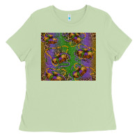 Matcha mardi gras king cake leopard Ladies Tee - RanaPortraitStore